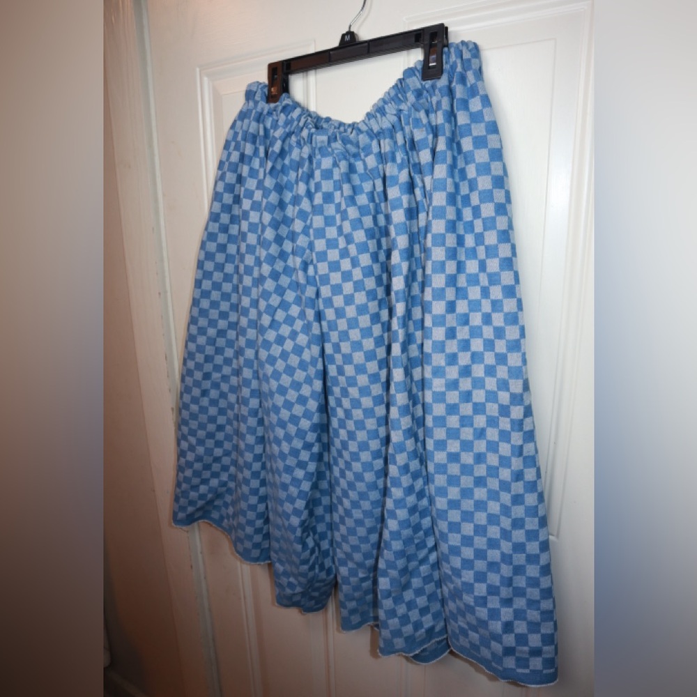 Indigo Calico wide leg oversized above ankle jeans SIZE MEDIUM - Picture 2 of 5